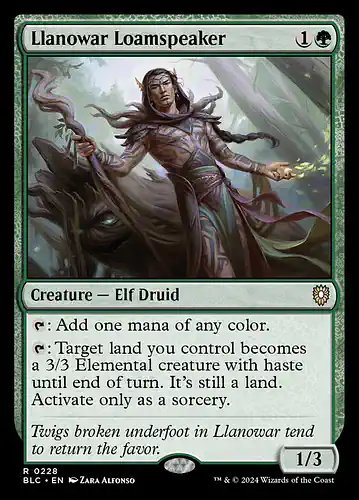 Llanowar Loamspeaker - blc Spoiler