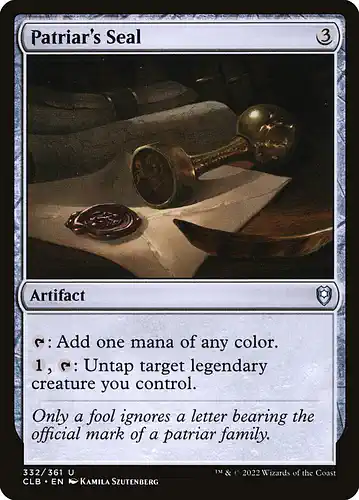 Patriar's Seal - clb Spoiler