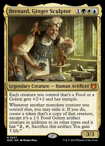 Brenard, Ginger Sculptor - woc Spoiler