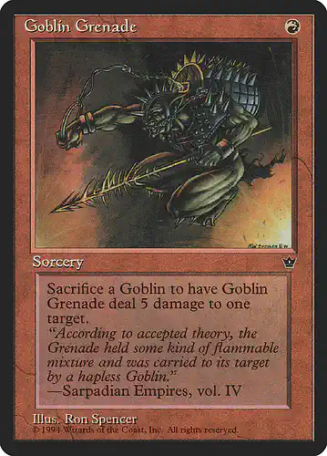 Goblin Grenade - fem Spoiler