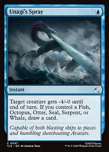 Unagi's Spray - tle Spoiler