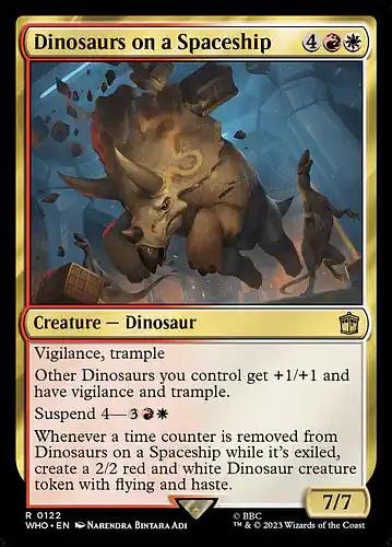 Dinosaurs on a Spaceship - who Spoiler