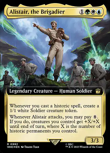 Alistair, the Brigadier - who Spoiler