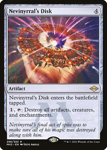 Nevinyrral's Disk - mh2 Spoiler