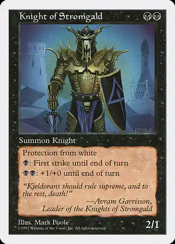 Knight of Stromgald - 5ed Spoiler