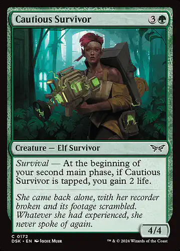 Cautious Survivor - dsk Spoiler