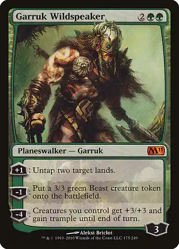 Garruk Wildspeaker - m11 Spoiler