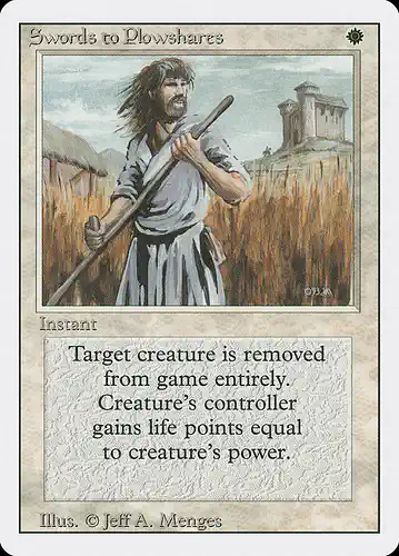 Swords to Plowshares - 3ed Spoiler
