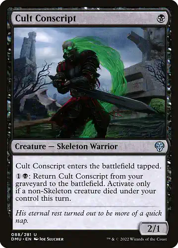 Cult Conscript - dmu Spoiler
