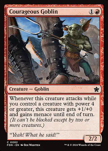 Courageous Goblin - fdn Spoiler
