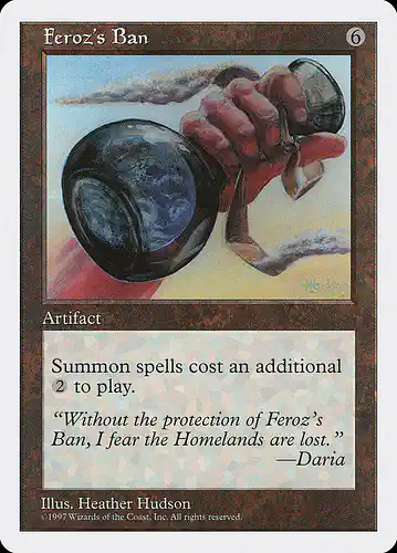 Feroz's Ban - 5ed Spoiler