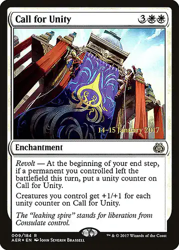 Call for Unity - aer Spoiler