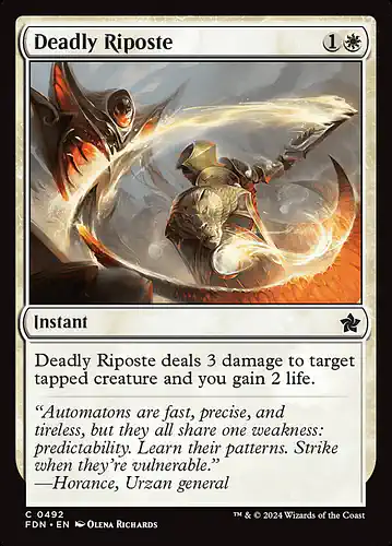 Deadly Riposte - fdn Spoiler