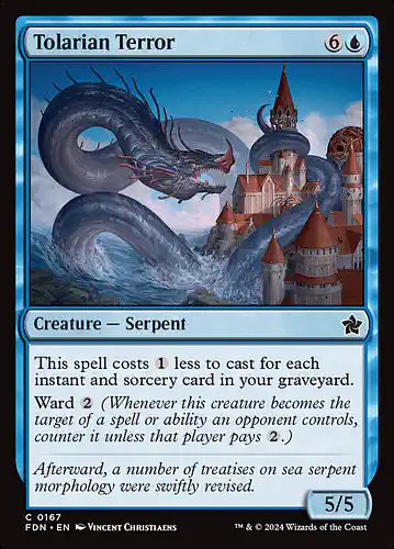 Tolarian Terror - fdn Spoiler