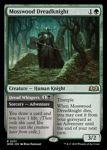 Mosswood Dreadknight - woe Spoiler