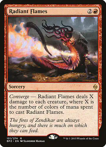 Radiant Flames - bfz Spoiler