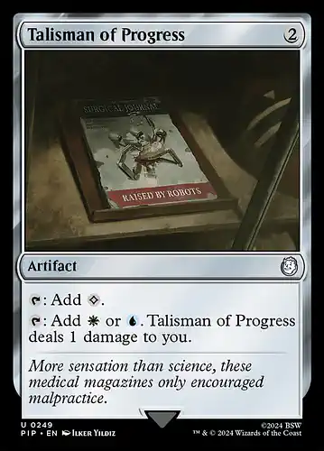 Talisman of Progress - pip Spoiler