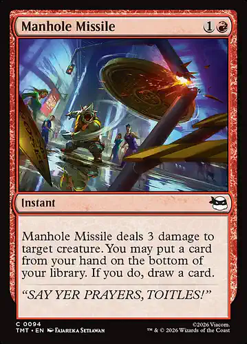 Manhole Missile - tmt Spoiler