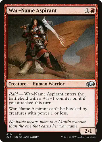 War-Name Aspirant - j22 Spoiler