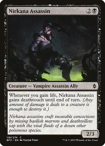 Nirkana Assassin - bfz Spoiler