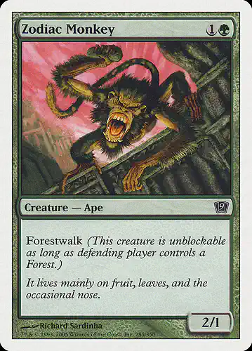 Zodiac Monkey - 9ed Spoiler