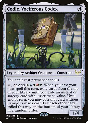 Codie, Vociferous Codex - stx Spoiler