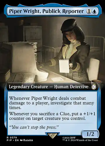 Piper Wright, Publick Reporter - pip Spoiler