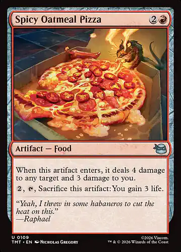 Spicy Oatmeal Pizza - tmt Spoiler