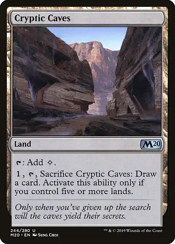 Cryptic Caves - m20 Spoiler