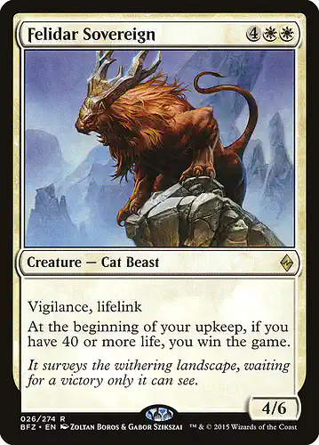 Felidar Sovereign - bfz Spoiler