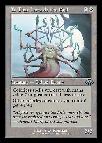 It That Heralds the End - mh3 Spoiler