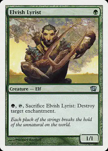 Elvish Lyrist - 8ed Spoiler