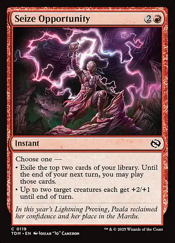 Seize Opportunity - tdm Spoiler