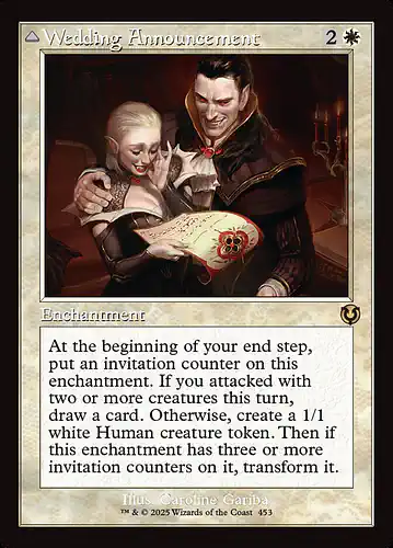 Wedding Announcement - inr Spoiler