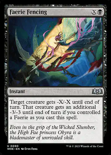 Faerie Fencing - woe Spoiler