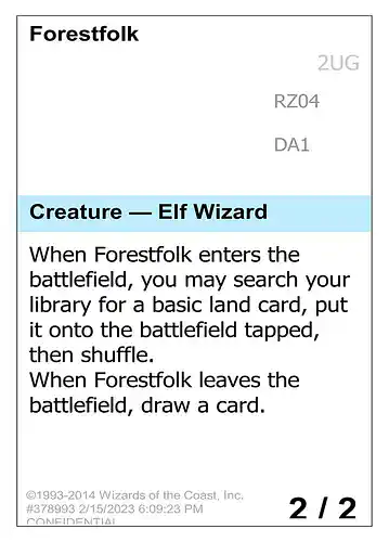 Forestfolk - unk Spoiler