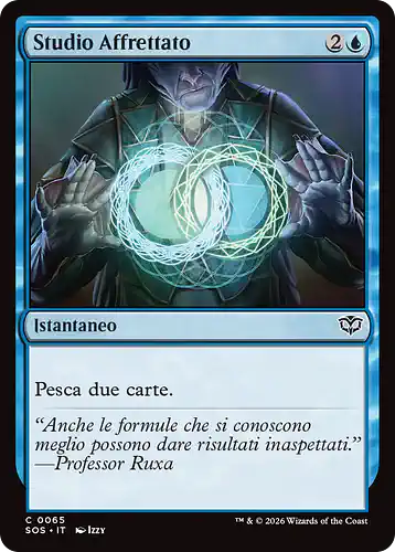 Quick Study - sos Spoiler
