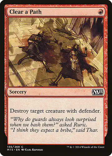 Clear a Path - m15 Spoiler