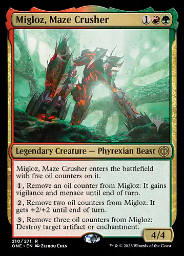 Migloz, Maze Crusher - one Spoiler