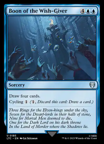 Boon of the Wish-Giver - ltc Spoiler