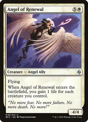 Angel of Renewal - bfz Spoiler