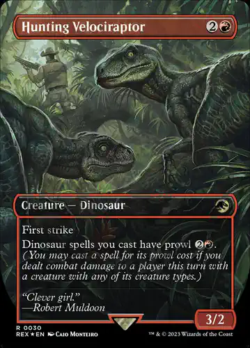 Hunting Velociraptor - rex Spoiler