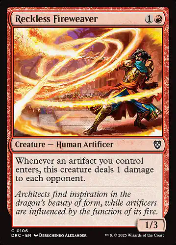 Reckless Fireweaver - drc Spoiler