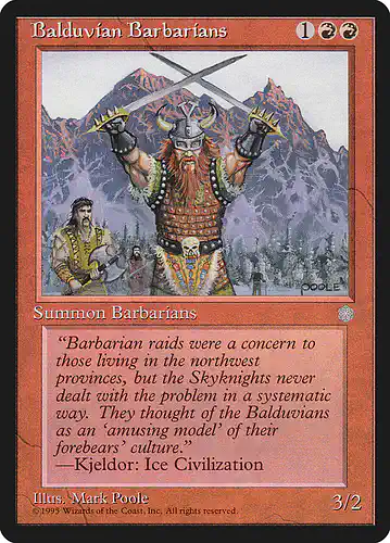 Balduvian Barbarians - ice Spoiler