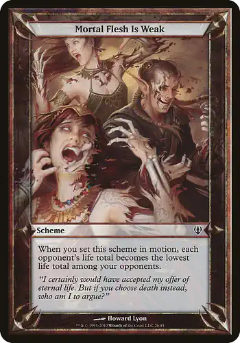 Mortal Flesh Is Weak - arc Spoiler