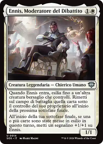 Ennis, Debate Moderator - sos Spoiler
