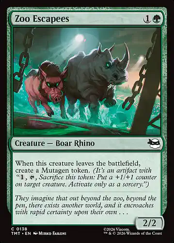 Zoo Escapees - tmt Spoiler