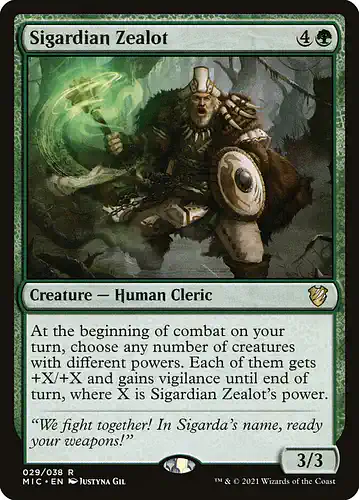 Sigardian Zealot - mic Spoiler