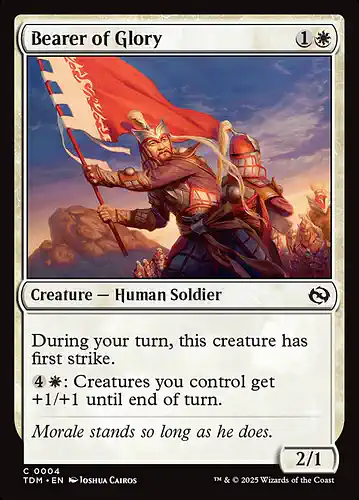 Bearer of Glory - tdm Spoiler