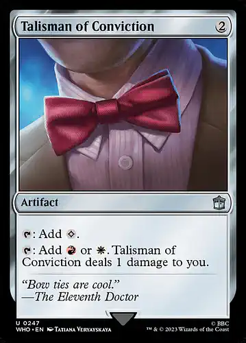 Talisman of Conviction - who Spoiler